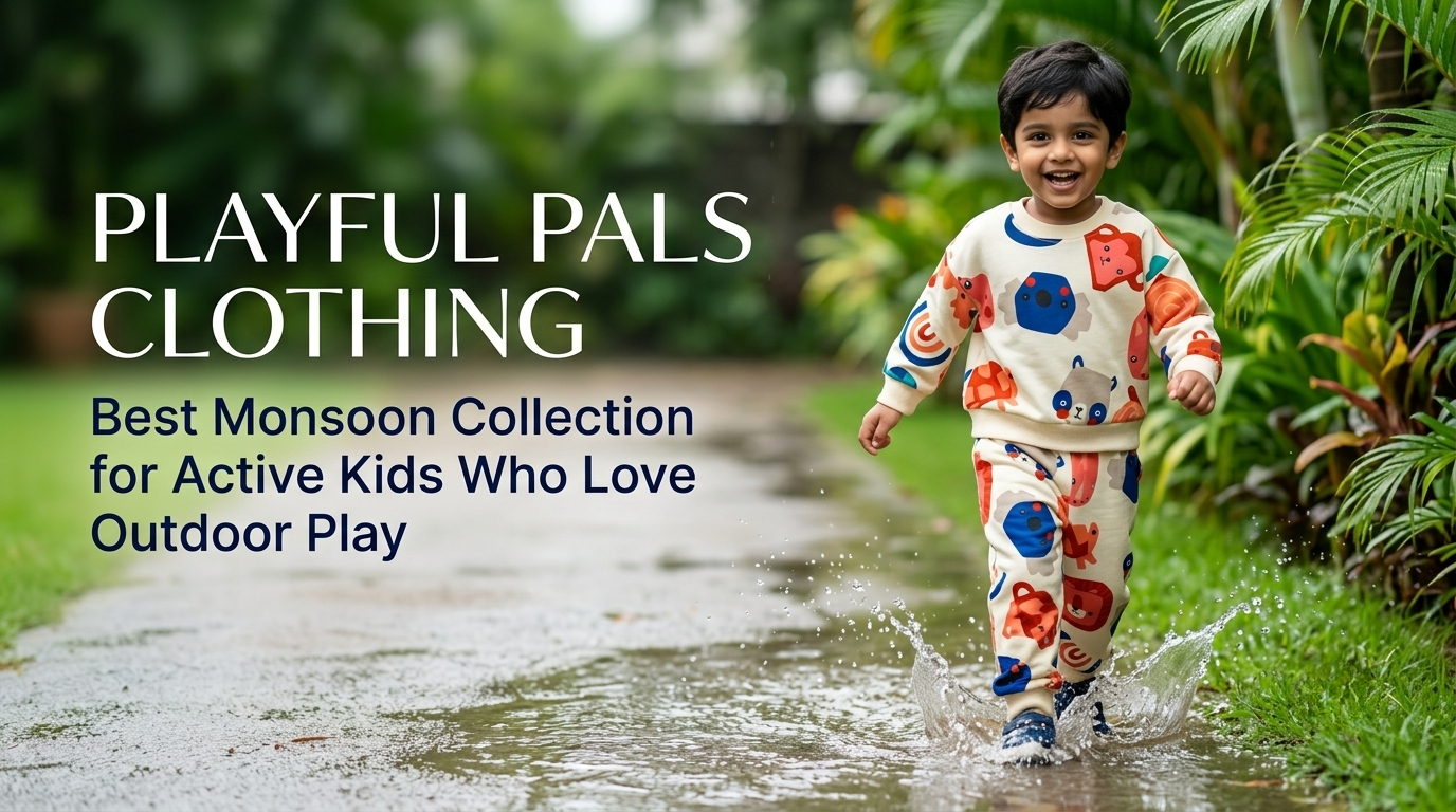 Playful Pals Clothing: Best Monsoon Collection for Active Kids Who Love Outdoor Play