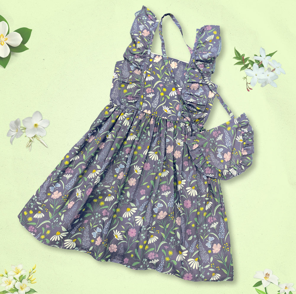 Lavendar Floral Frock
