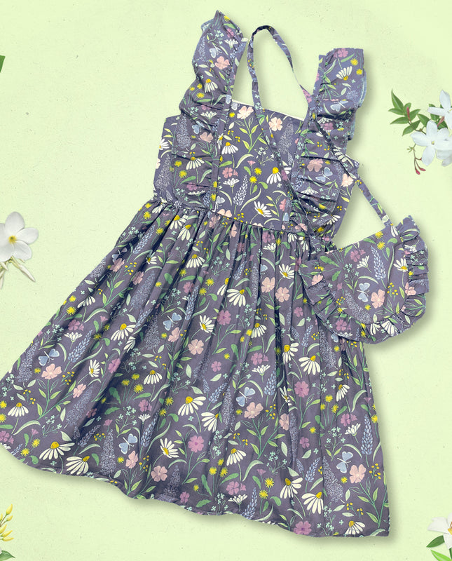 Lavendar Floral Frock