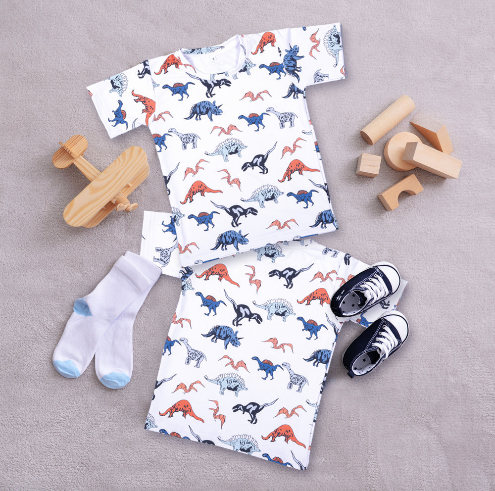 Dino Print Boys T-shirt