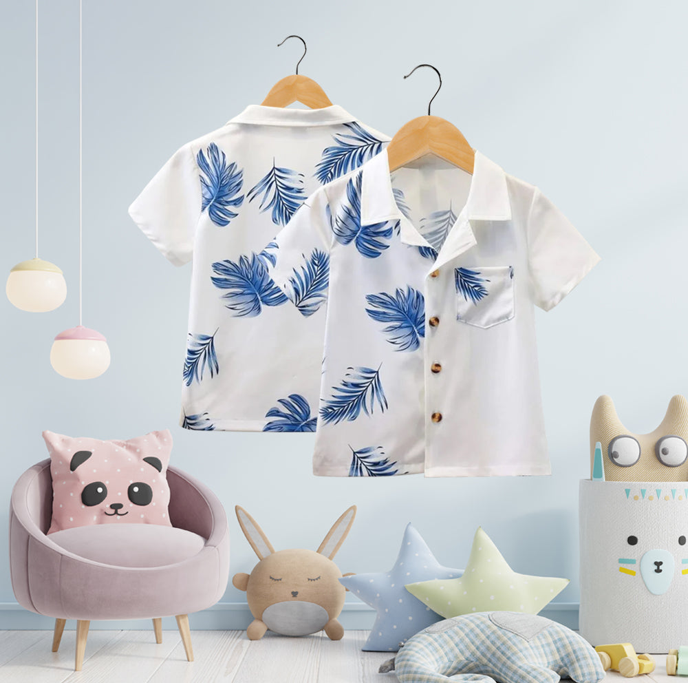Blue Leaf Shirt