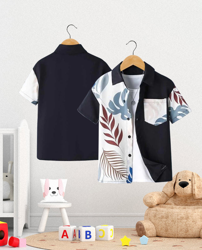 Black & White Leaf Shirt