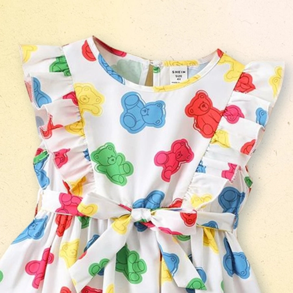 Rainbow Teddy Frock