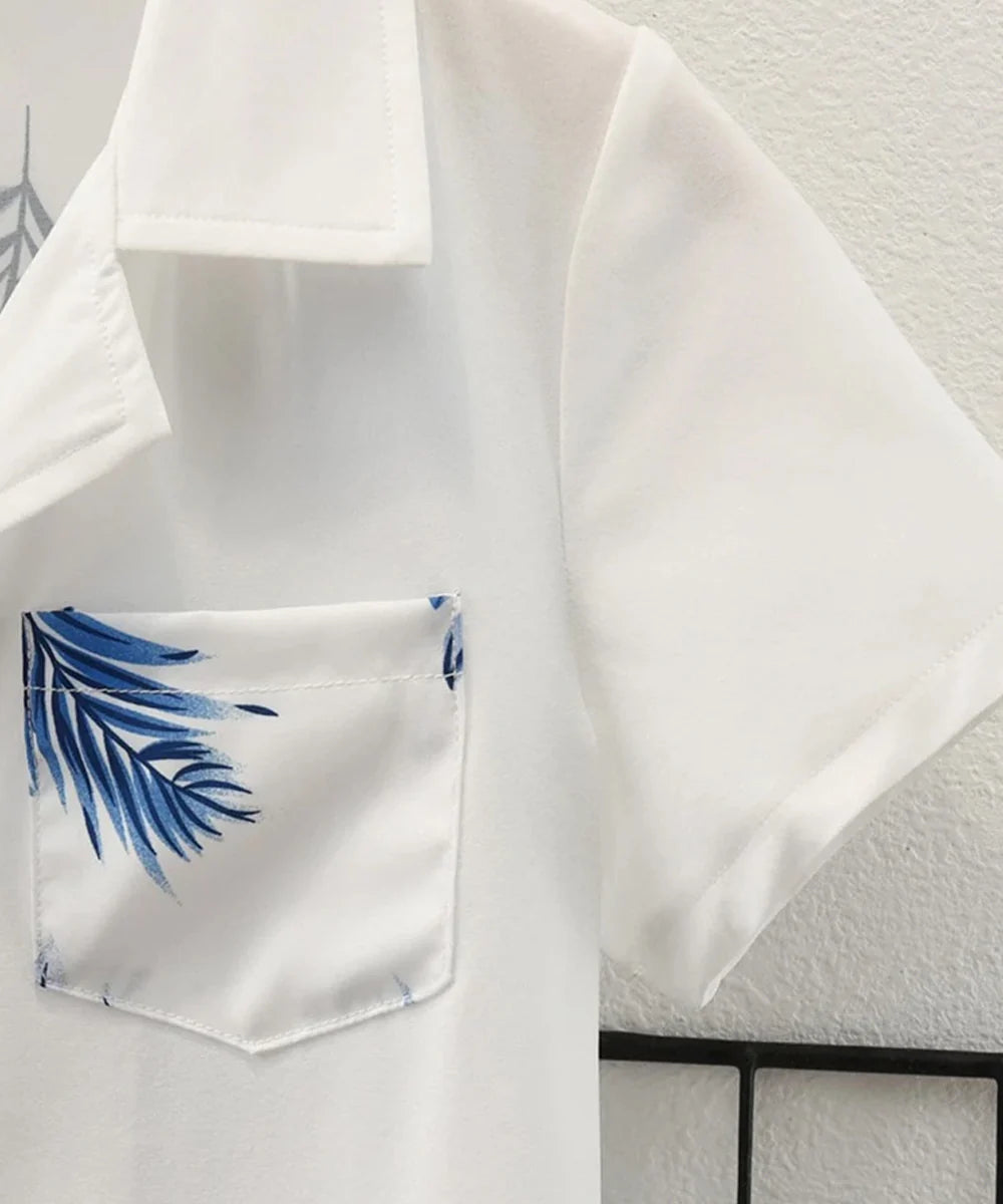 Blue Leaf Shirt