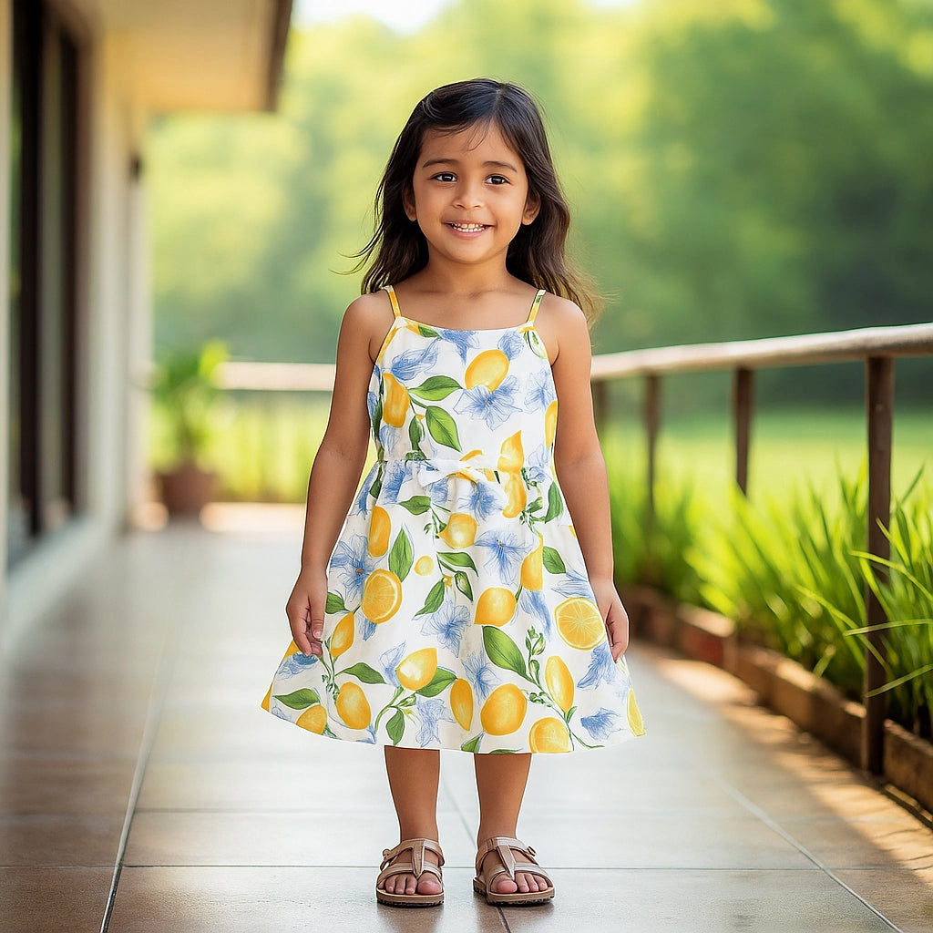 Bloomy Lemon Frock