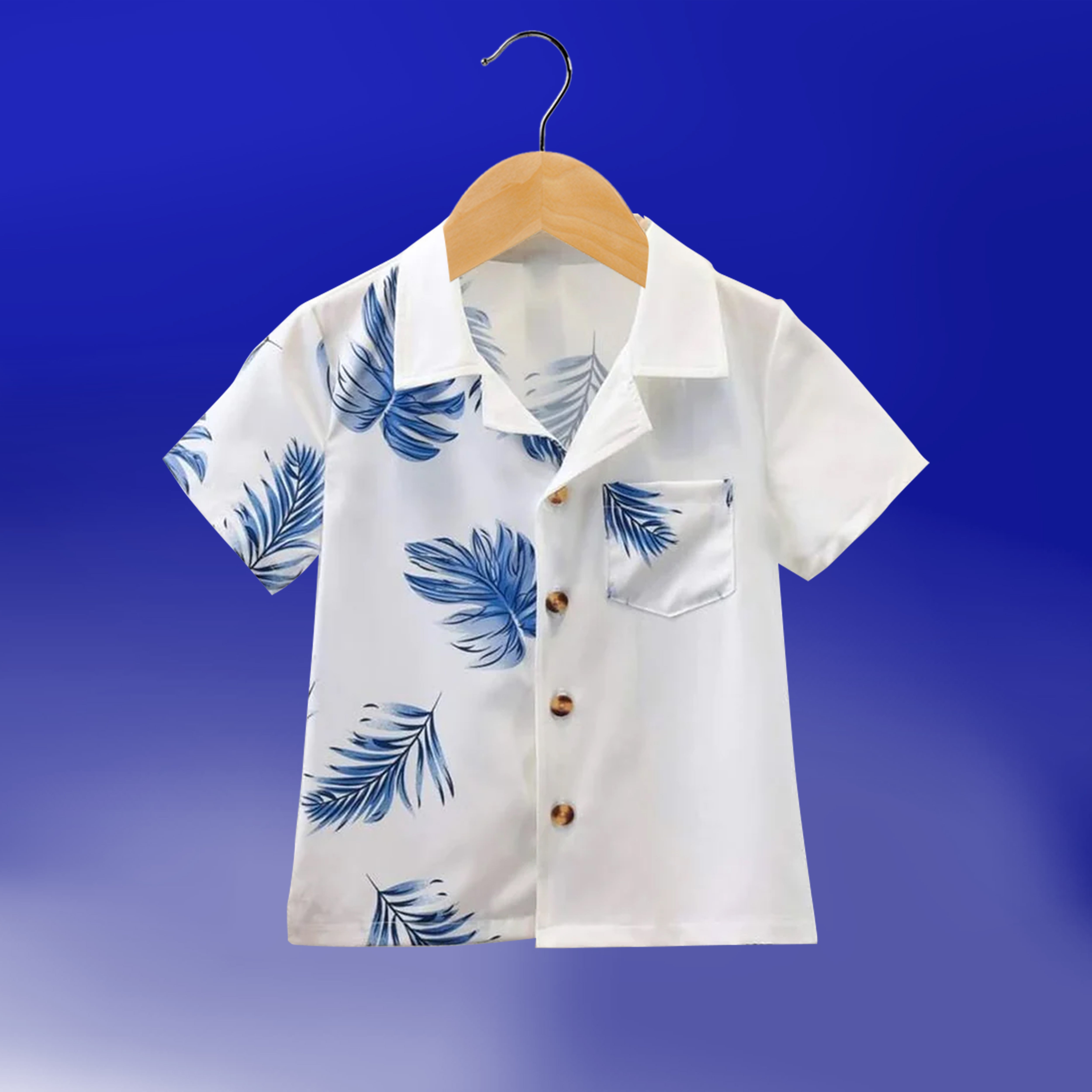 Blue Leaf Shirt