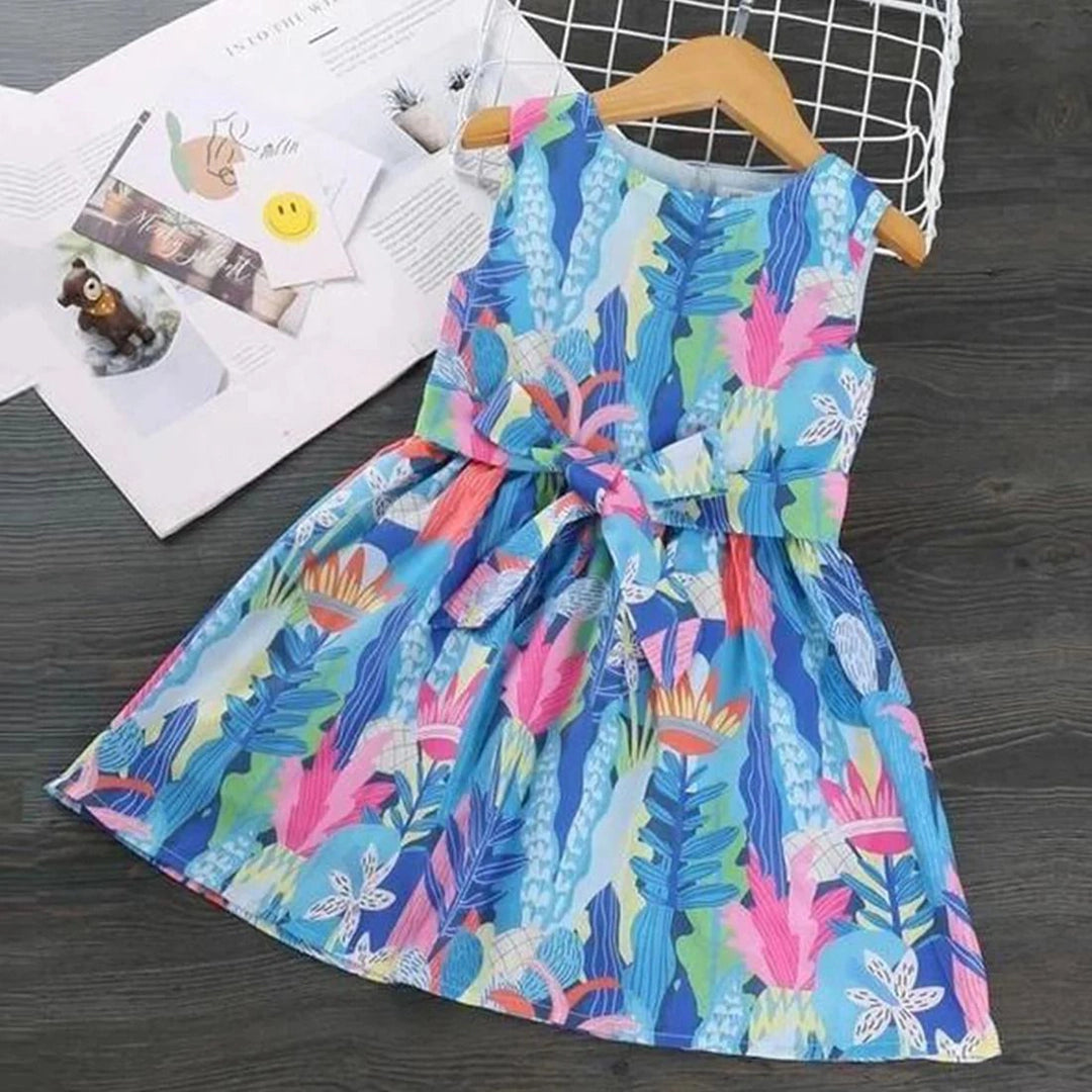 Blue Multicolor Frock