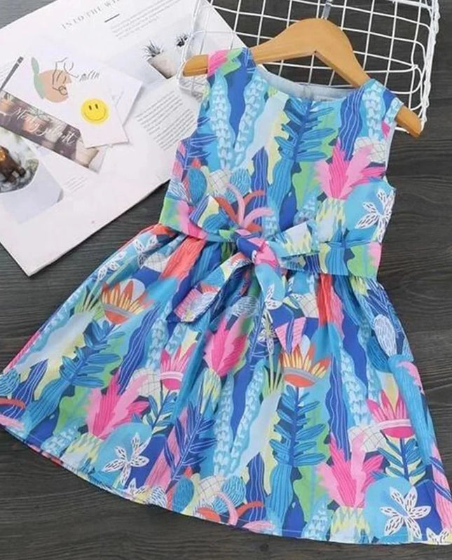 Blue Multicolor Frock