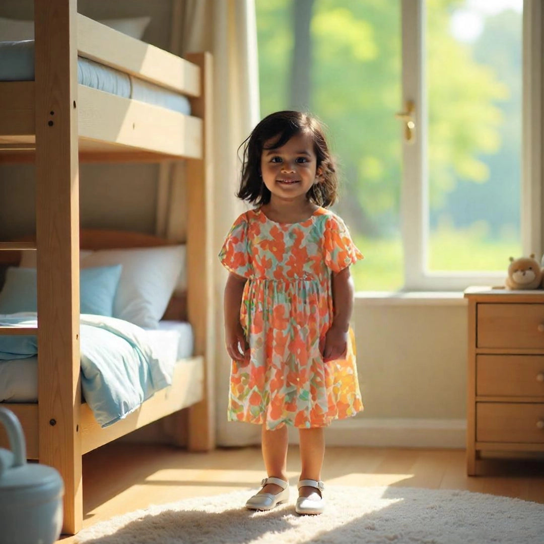 Orange Bloom Frock