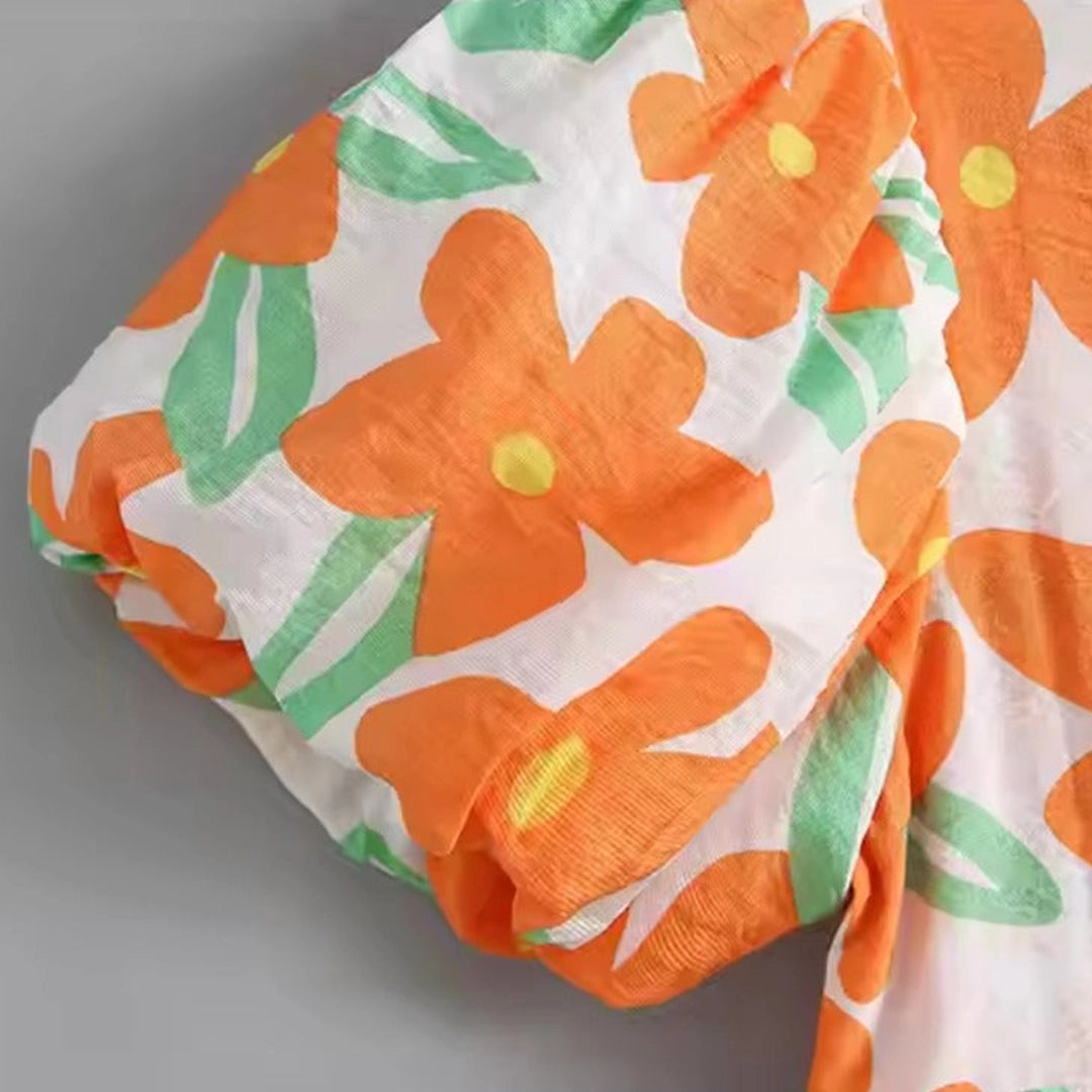Orange Bloom Frock