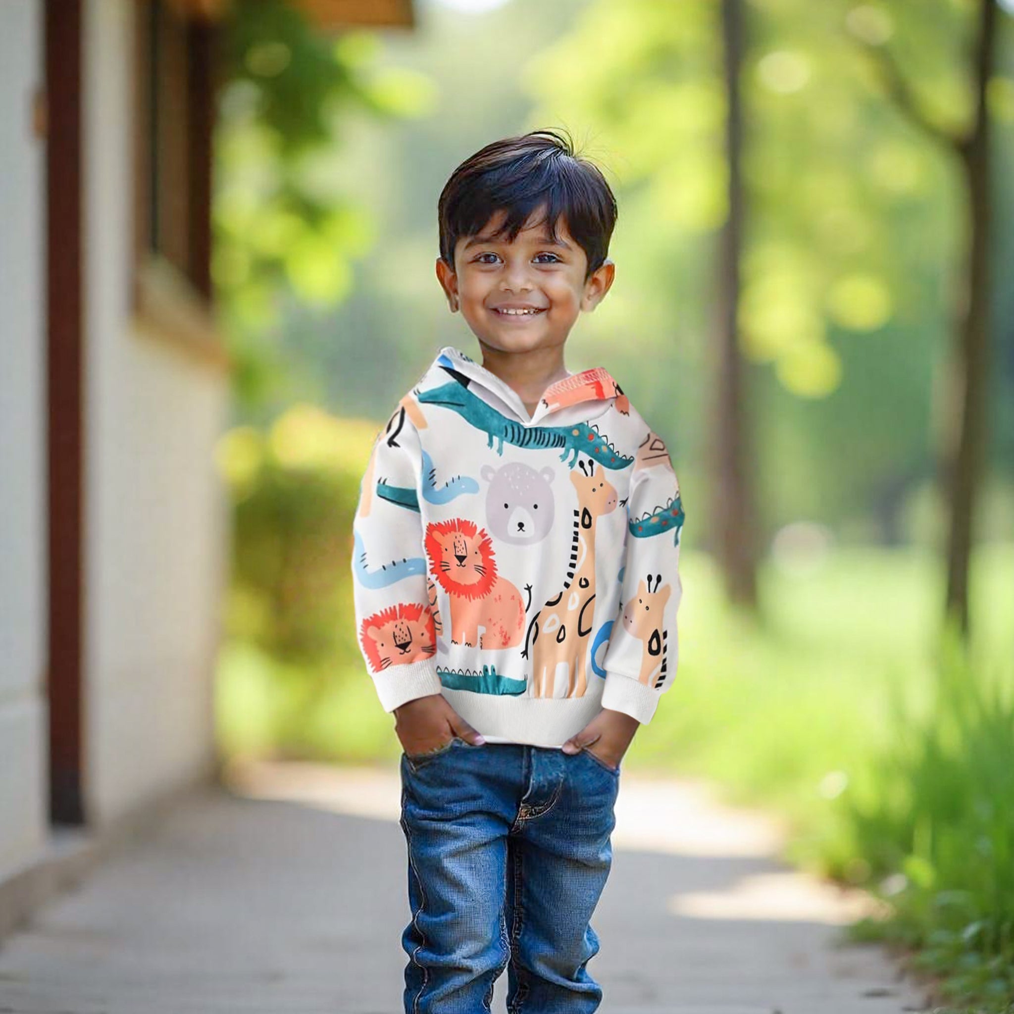 Boys Safari Jungle Hoodie
