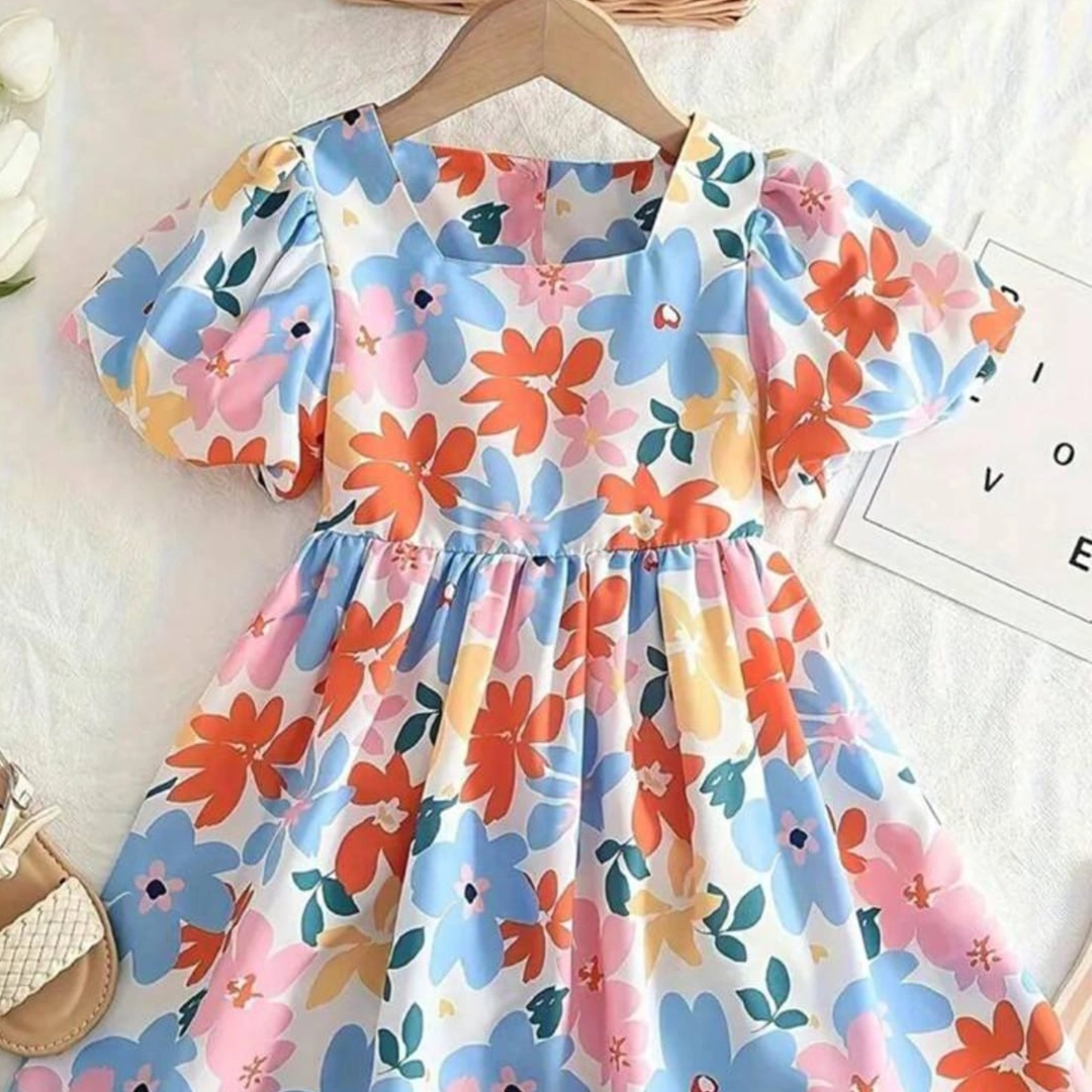 Sunset Blossom Frock