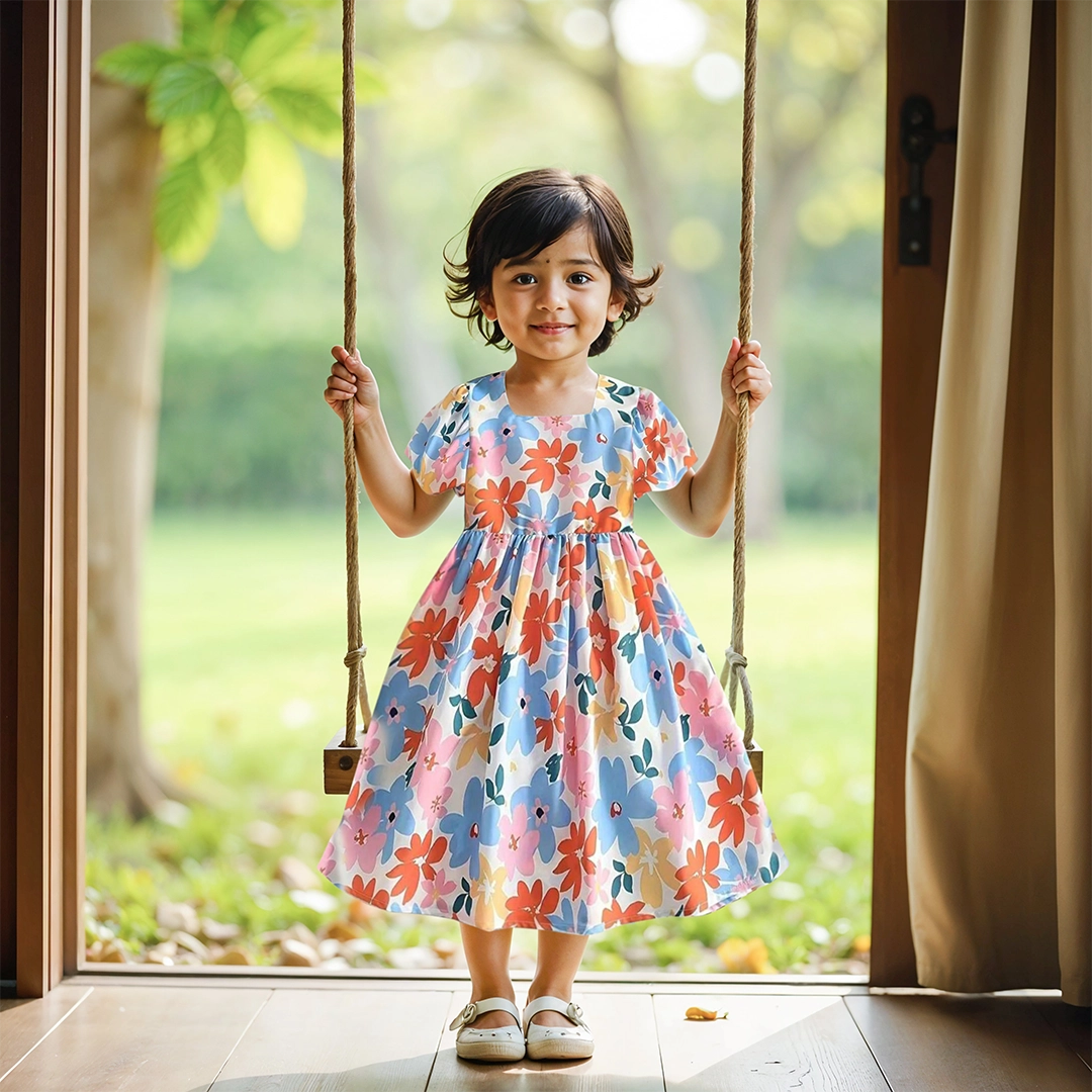 Sunset Blossom Frock