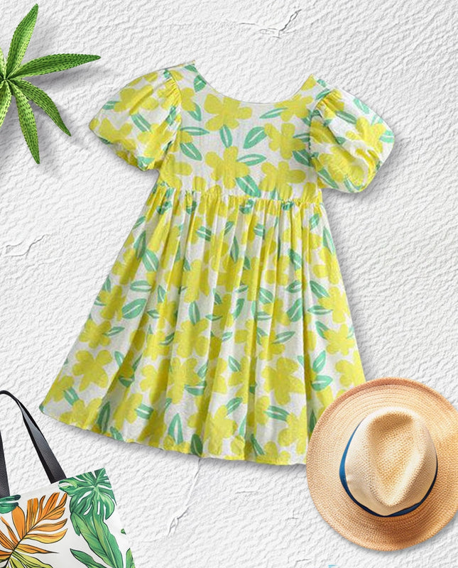 Yellow Floral Frock