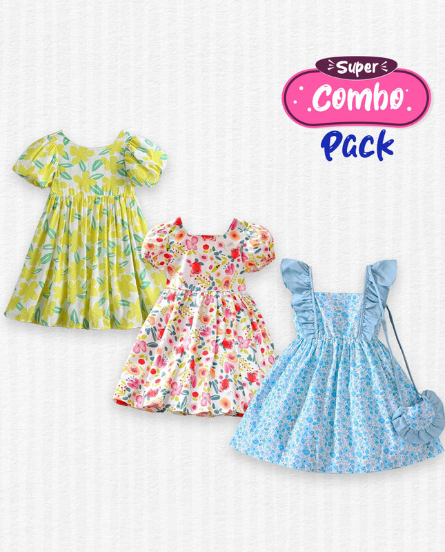 Combo of 3 - Girls Frock (4)